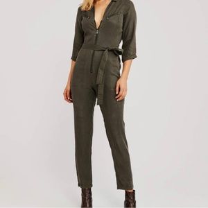 NWT Abercrombie and Fitch green utility jumpsuit